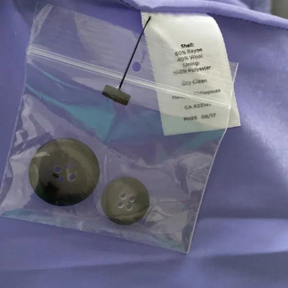 New Talbots Petite Wool lilac Jacket size 10P - Picture 14 of 16